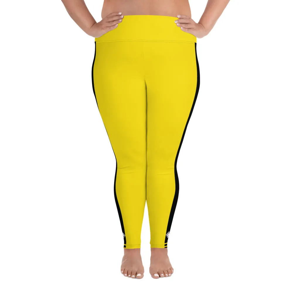 Plus Size Women's Game of Death and Kill Bill Inspired Yoga Pants: Perfect for Jiu Jitsu, Workouts, and More