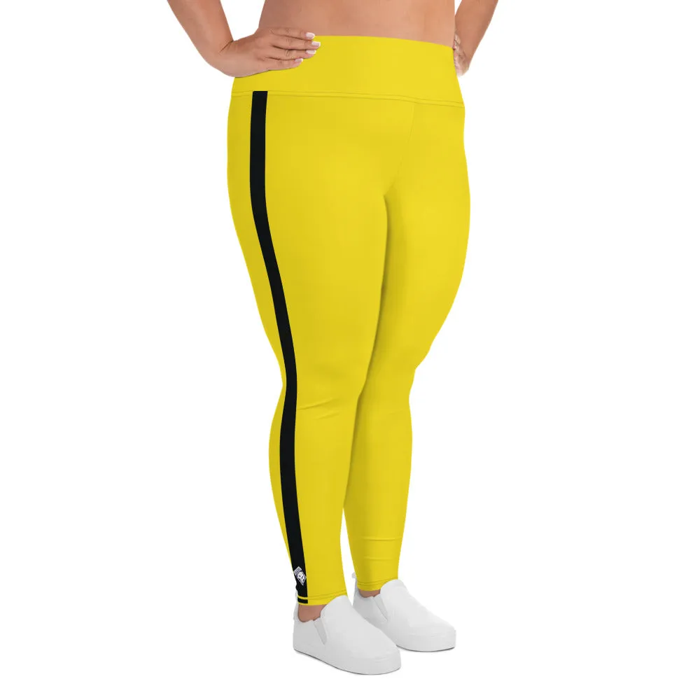 Plus Size Women's Game of Death and Kill Bill Inspired Yoga Pants: Perfect for Jiu Jitsu, Workouts, and More