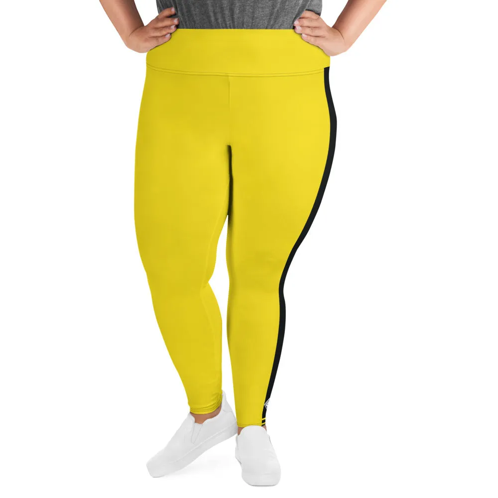 Plus Size Women's Game of Death and Kill Bill Inspired Yoga Pants: Perfect for Jiu Jitsu, Workouts, and More