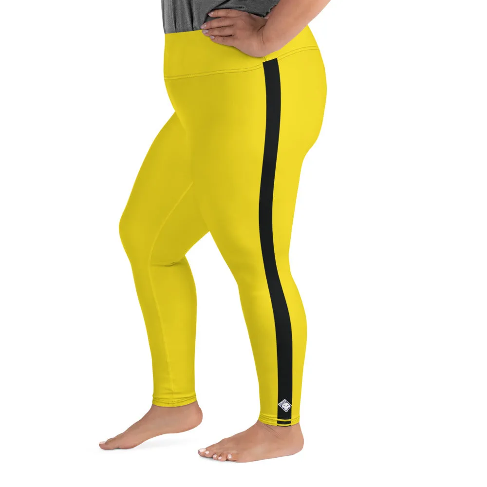 Plus Size Women's Game of Death and Kill Bill Inspired Yoga Pants: Perfect for Jiu Jitsu, Workouts, and More