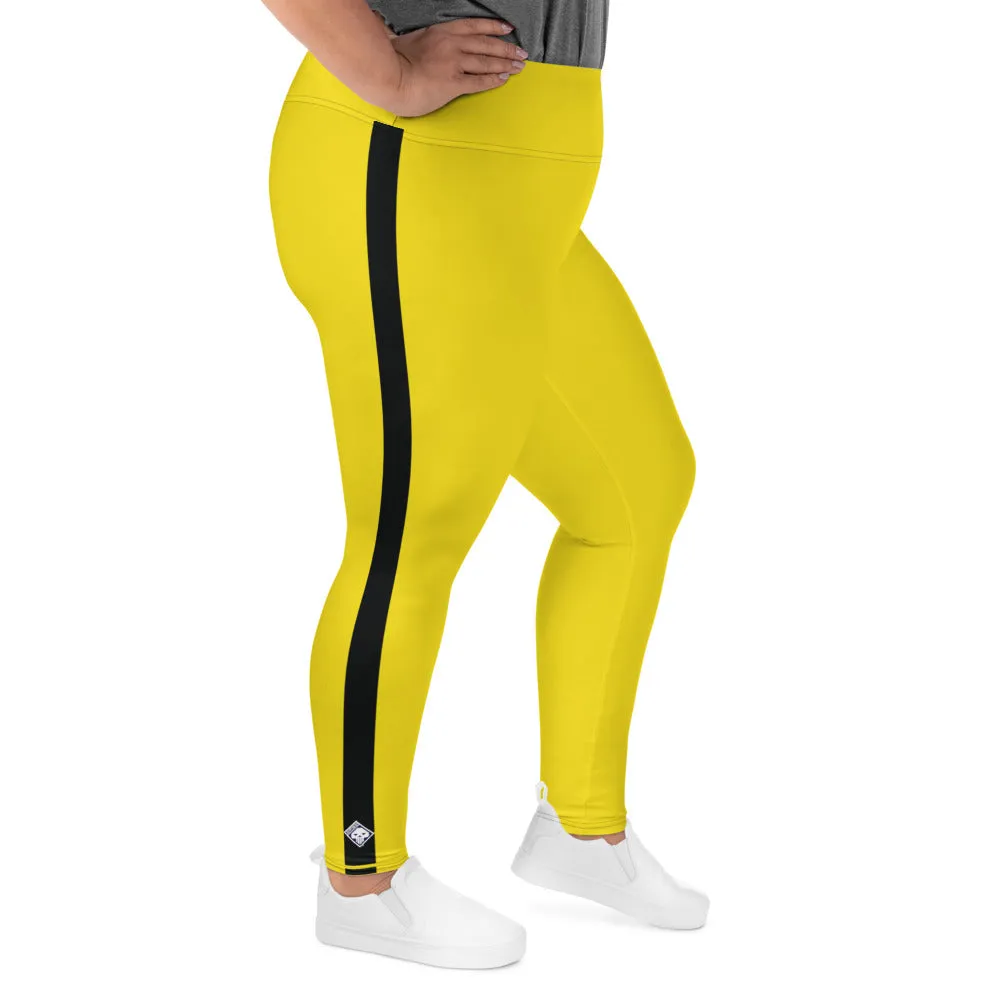 Plus Size Women's Game of Death and Kill Bill Inspired Yoga Pants: Perfect for Jiu Jitsu, Workouts, and More