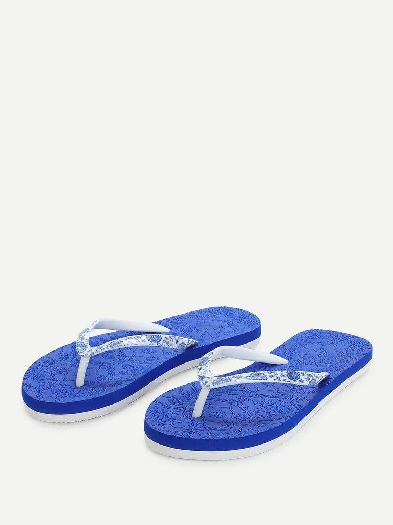 Porcelain Flip Flops