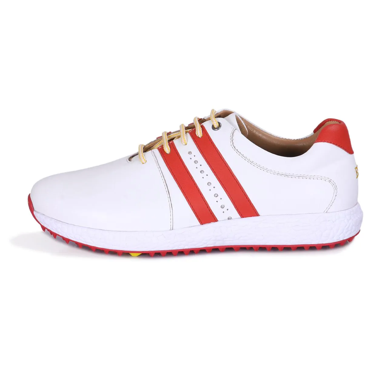 Pound White & Red Golf Shoes