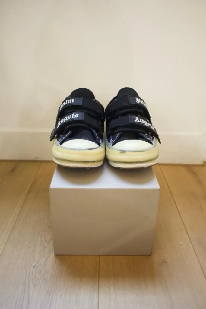 PRE LOVED - PALM ANGELS VULCANIZED TOUCH-STRAP SNEAKERS