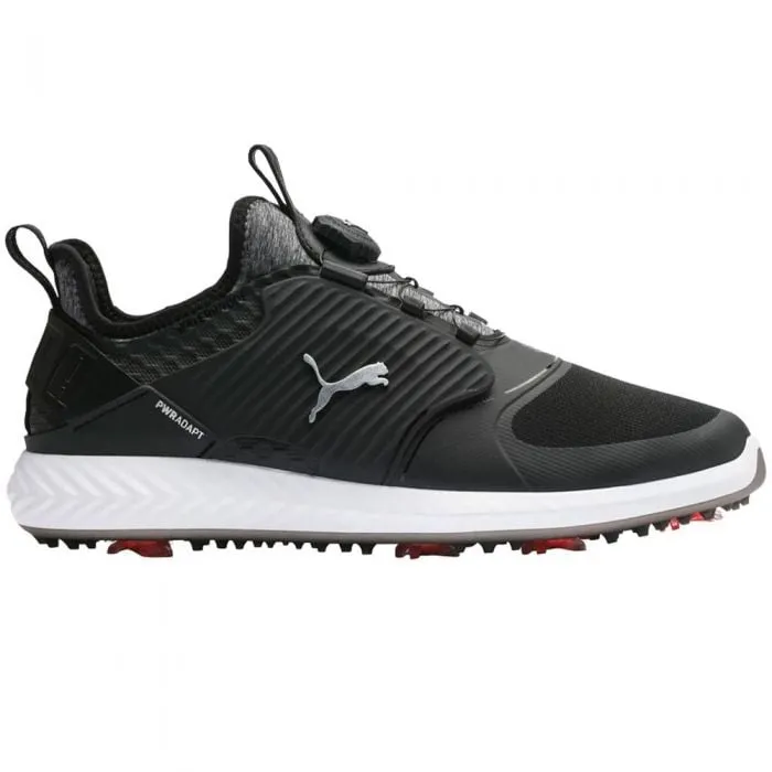 Puma Ignite PWRADAPT Caged Disc Spiked Shoes - Puma Black/Puma Silver/Puma Black