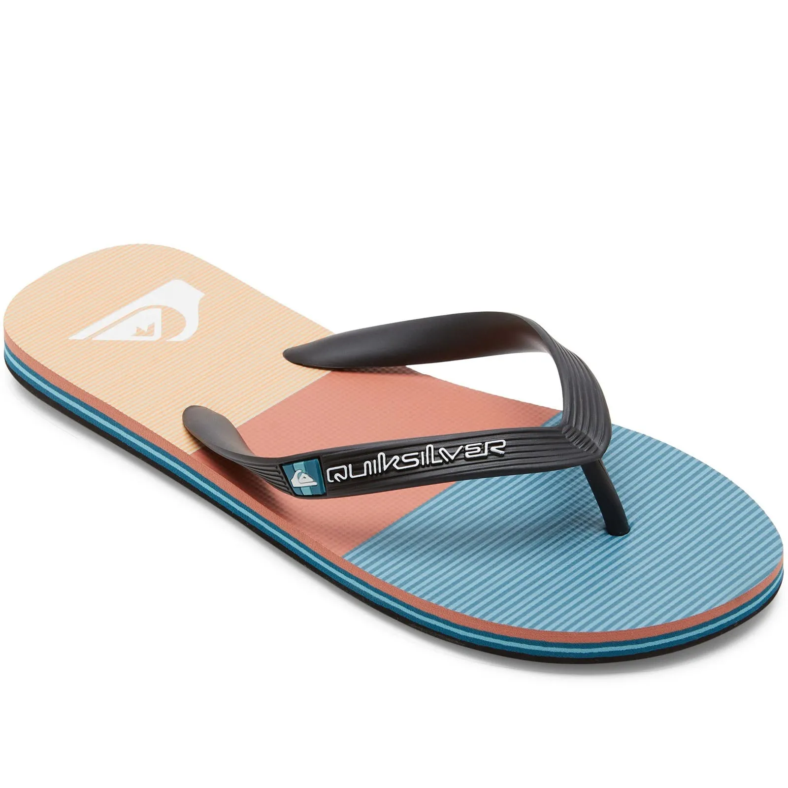 Quiksilver Mens Molokia Stripe Flip Flops