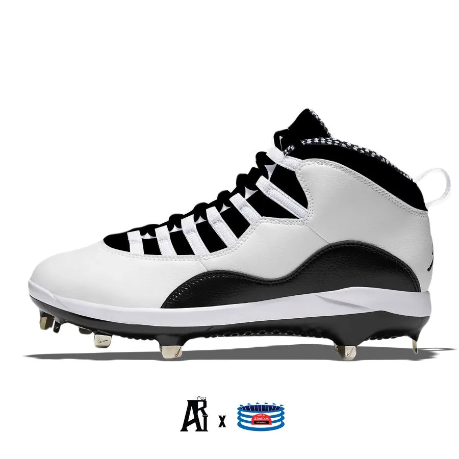 "Creme” Jordan Retro 10 Metal Baseball Cleats