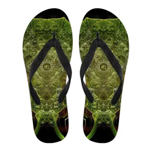 RÃ | Mens Flip Flops by Cosmic Shiva