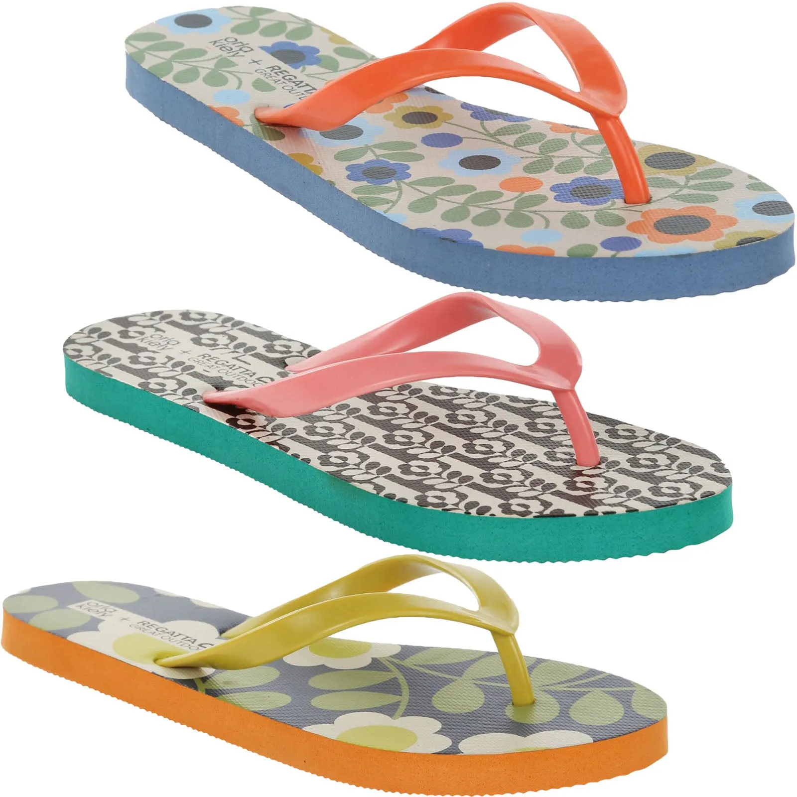 Regatta Womens Orla Kiely Cushioned Flip Flops