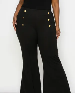 Ruth High Waisted Flare Pants | Black