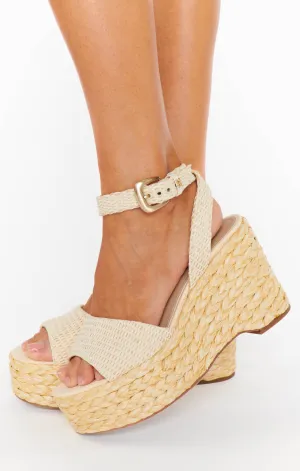 Sam Edelman April Platform Sandal ~ Linen