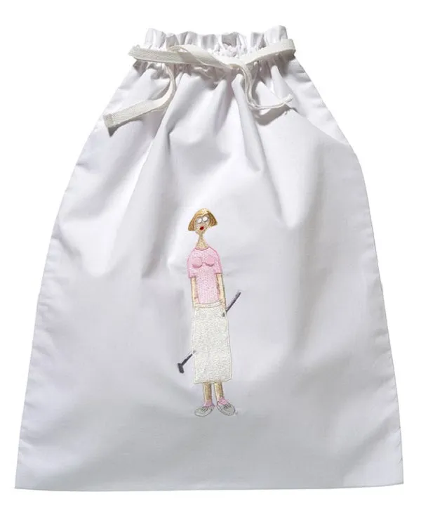 Shoe Bag, Golf Lady (Pink)