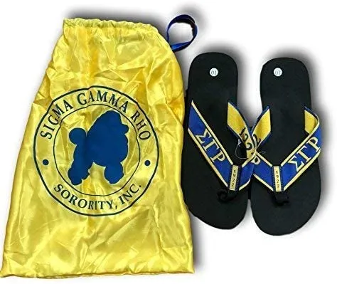 Sigma Gamma Rho Sorority Ladies Thong-Style Flip Flop Sandals (11)