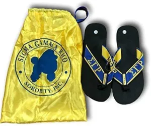 Sigma Gamma Rho Sorority Ladies Thong-Style Flip Flop Sandals (11)