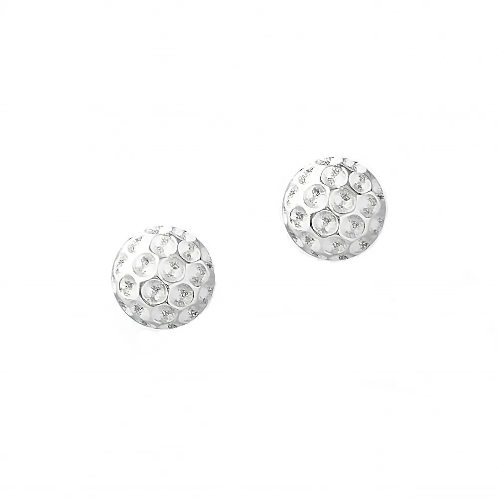 Silver Golf Ball Earrings (Best Seller)