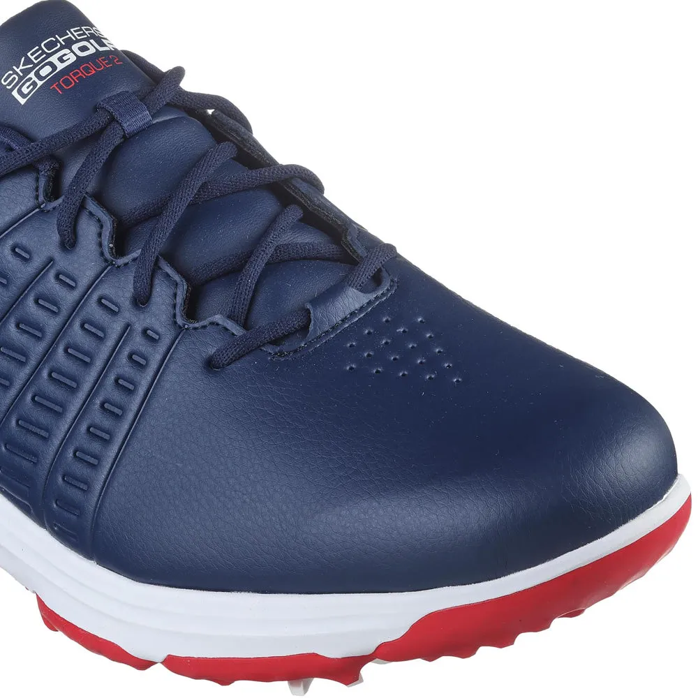 Skechers Go Golf Torque 2 Spiked Waterproof Shoes - Navy/Red