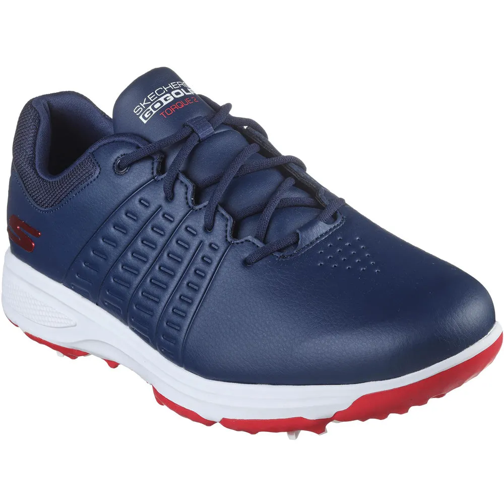 Skechers Go Golf Torque 2 Spiked Waterproof Shoes - Navy/Red