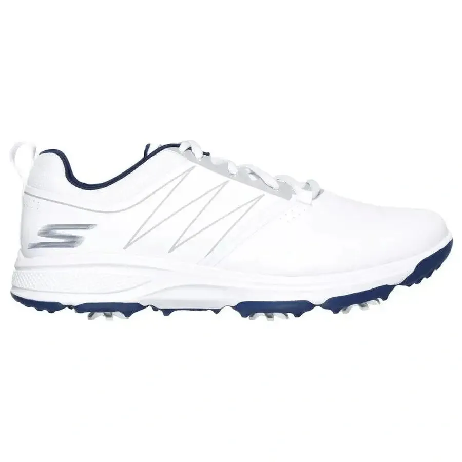 Skechers Men's GO GOLF Torque Spiked Golf Shoes - White/Navy