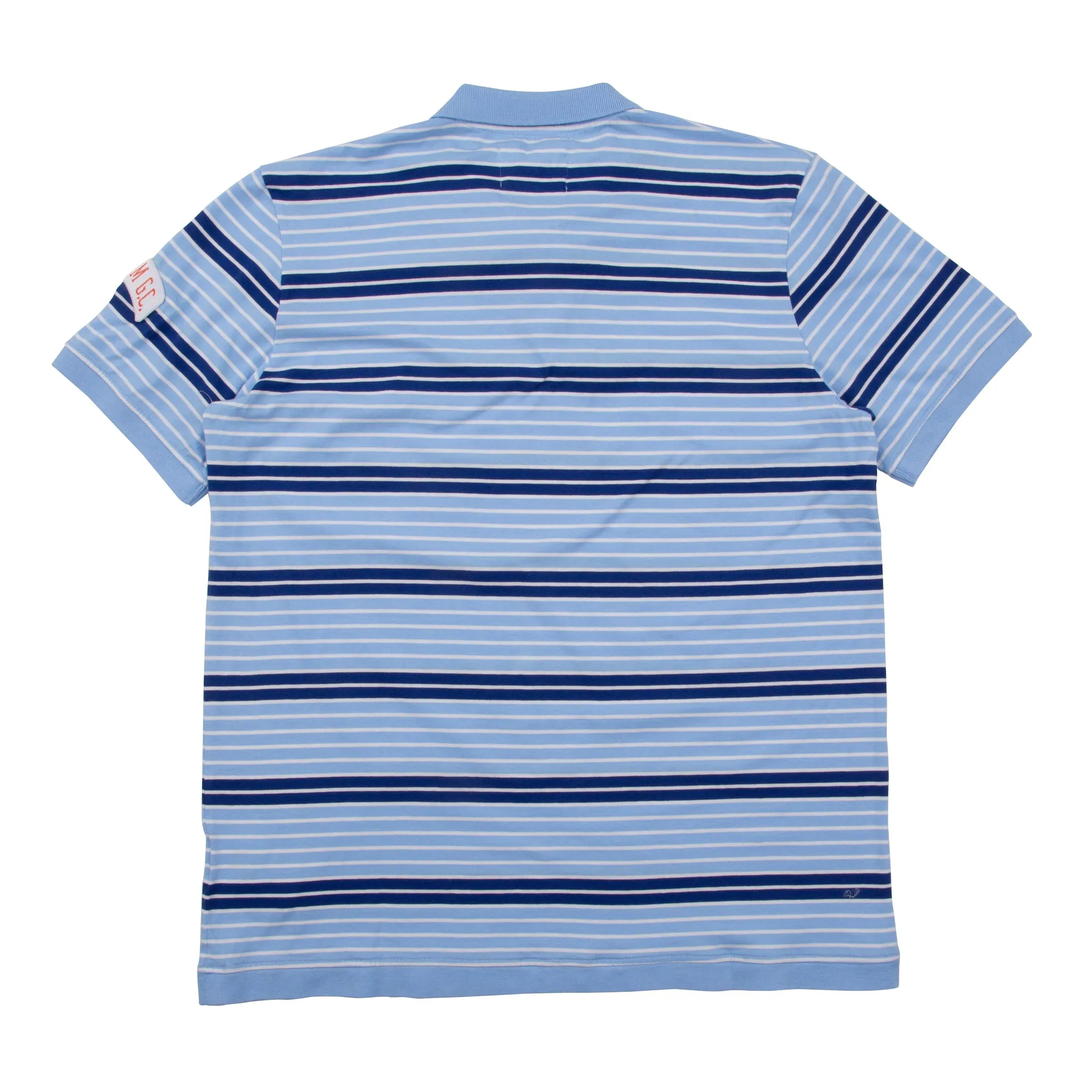 Sounder x Random Golf Club Monterey Polo - Sky Blue and Indigo