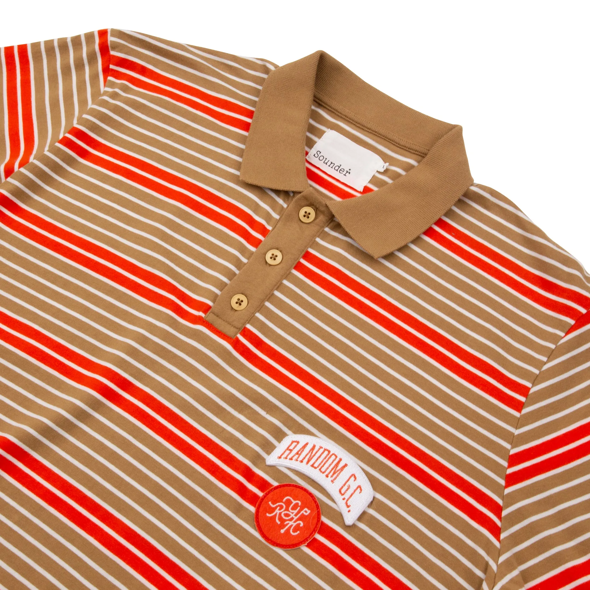 Sounder x Random Golf Club Monterey Polo - Tan