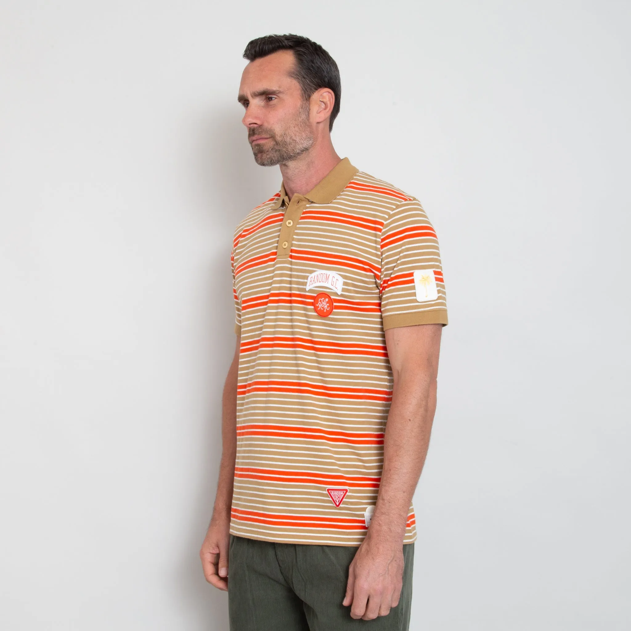 Sounder x Random Golf Club Monterey Polo - Tan