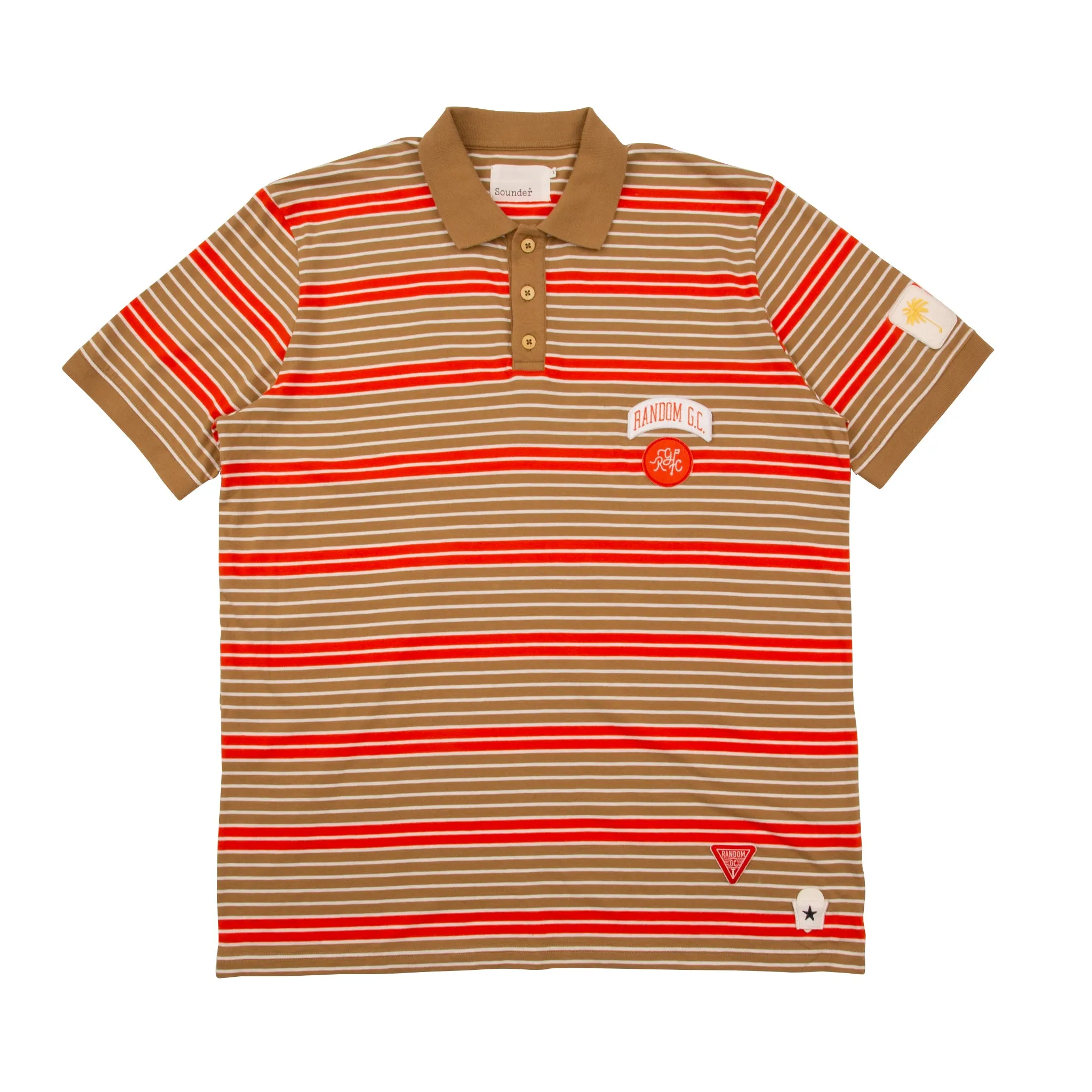 Sounder x Random Golf Club Monterey Polo - Tan