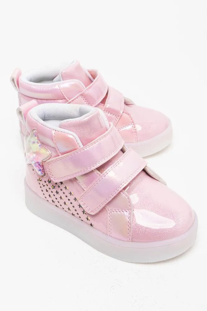 Star Light High Top Sneaker Pink