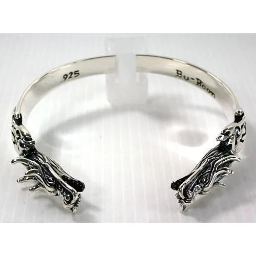 Sterling Silver Dragon Cuff