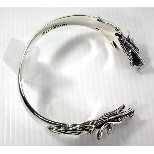 Sterling Silver Dragon Cuff