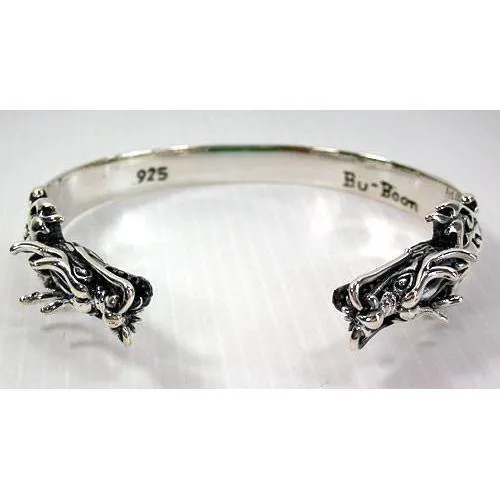 Sterling Silver Dragon Cuff