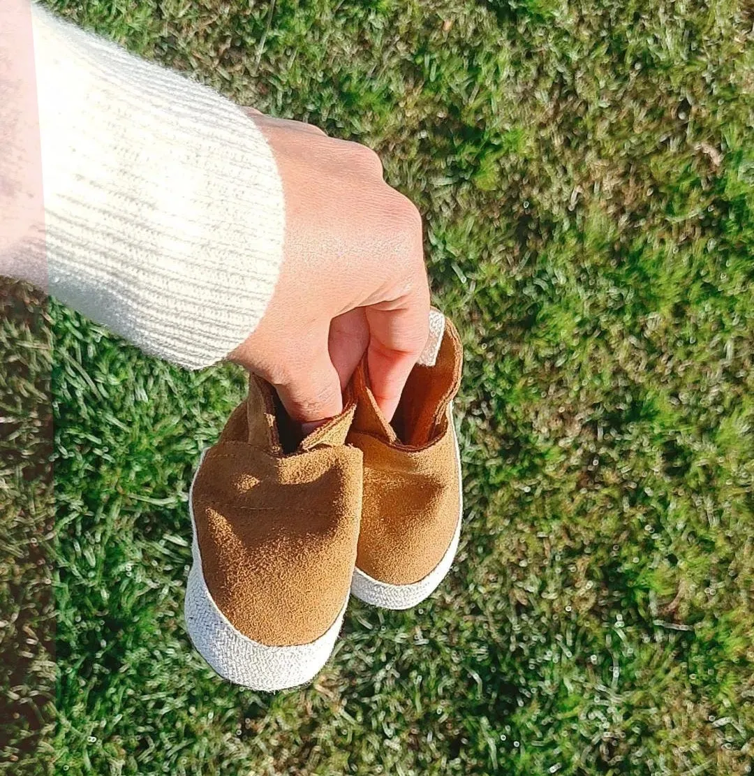 Suede Baby Espadrilles Booti - Tan