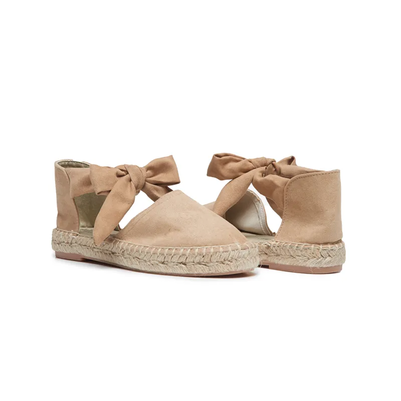 Suede Espadrille in Nude by childrenchic