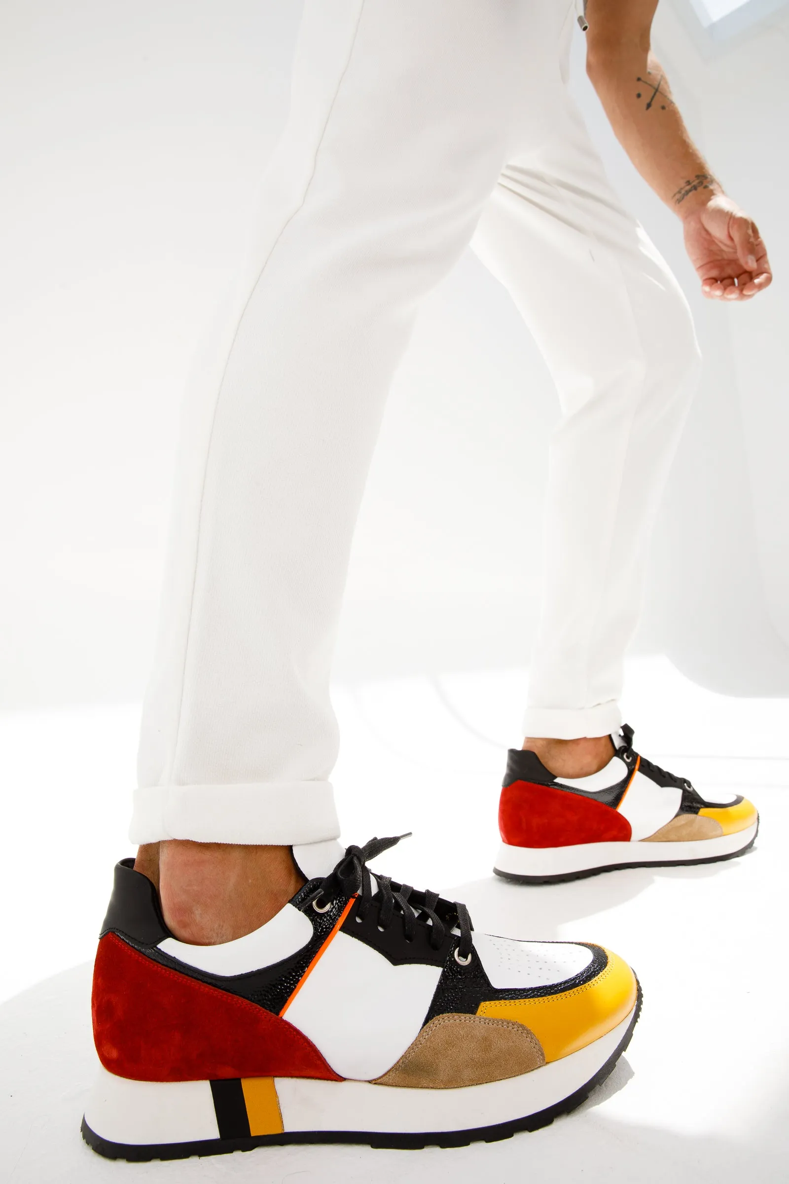 The Covelo White Leather Men Sneaker Final Sale!