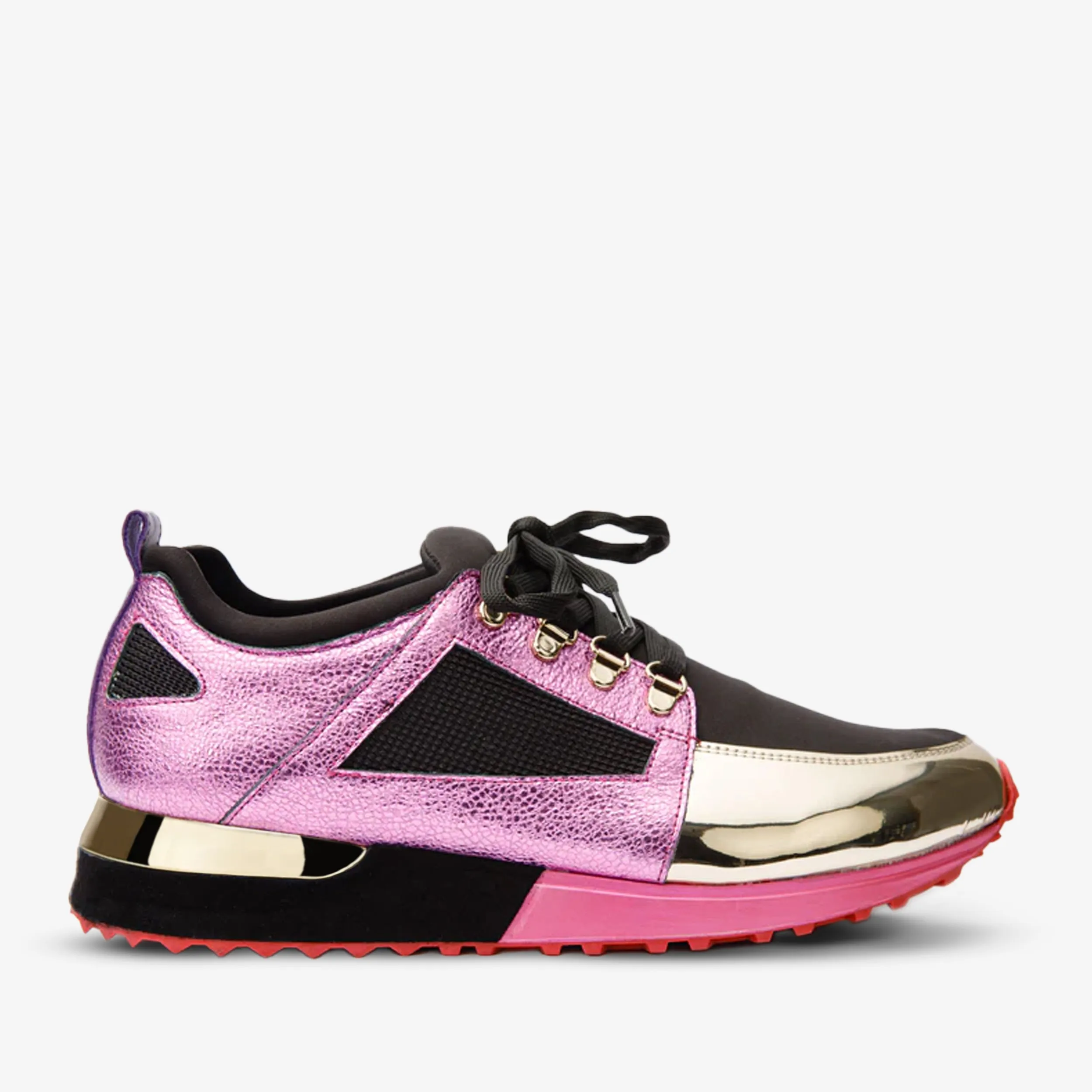 The Emir Fuchsia Leather Women Sneaker