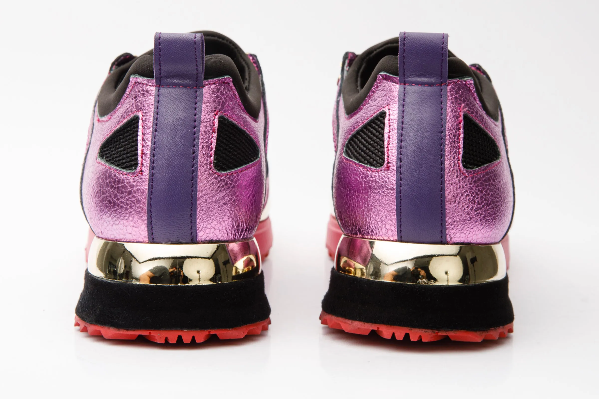 The Emir Fuchsia Leather Women Sneaker