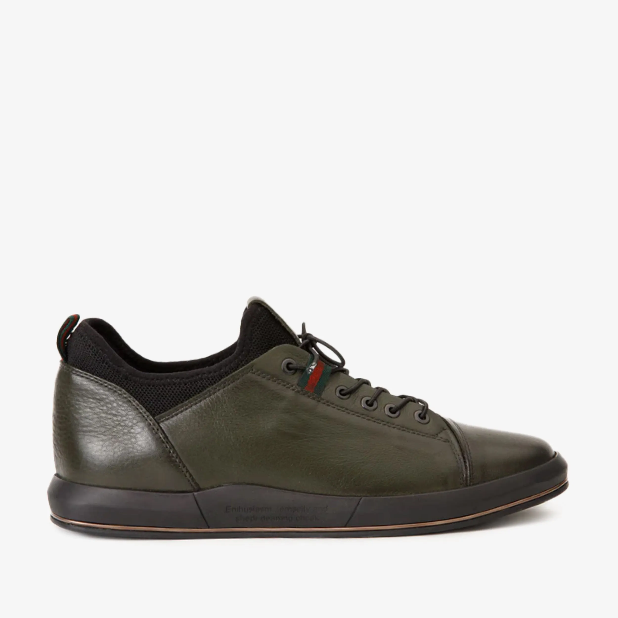 The Hoxton Green Leather Men Sneaker Final Sale!