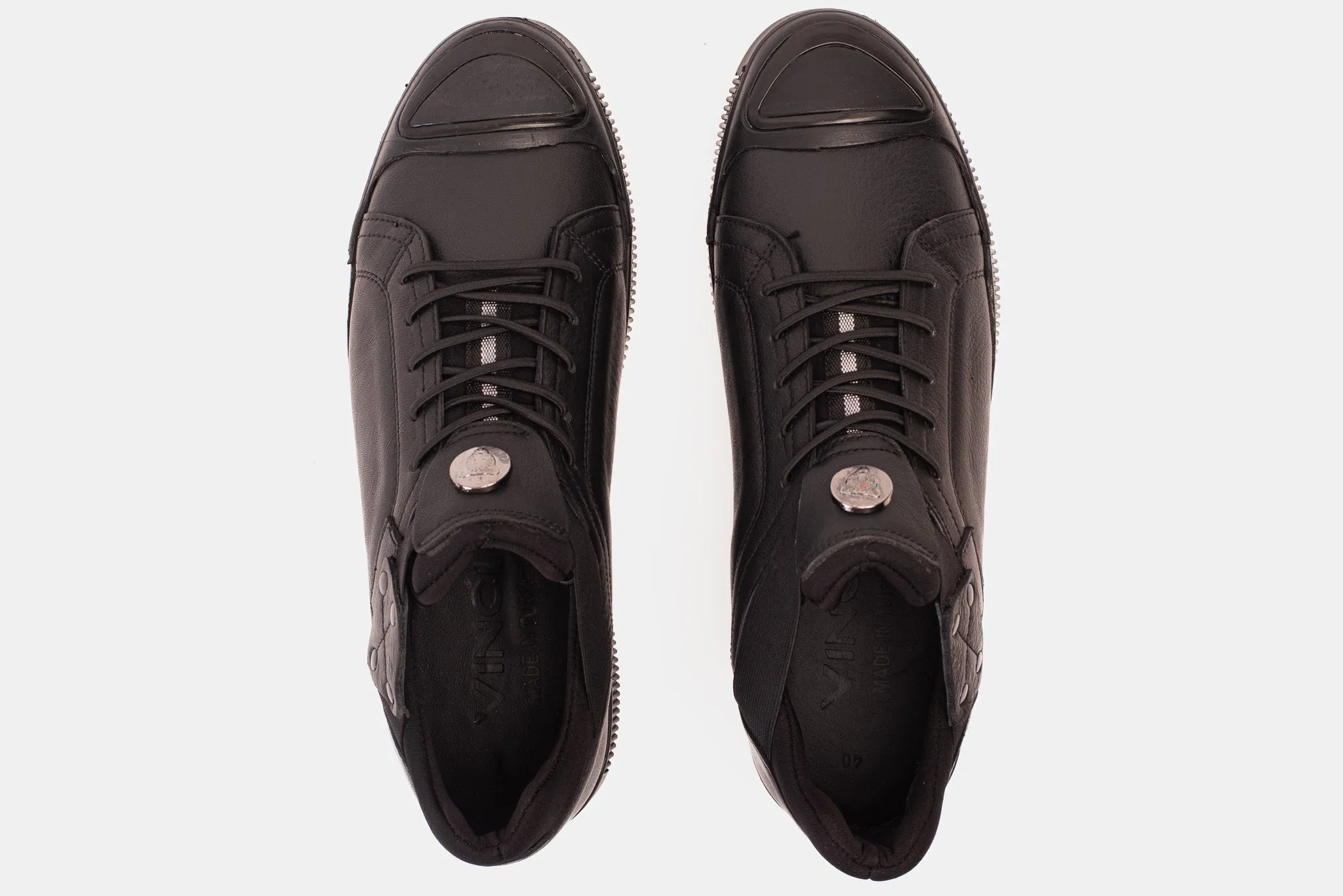 The Mumbai Black Leather Men Sneaker Final Sale!