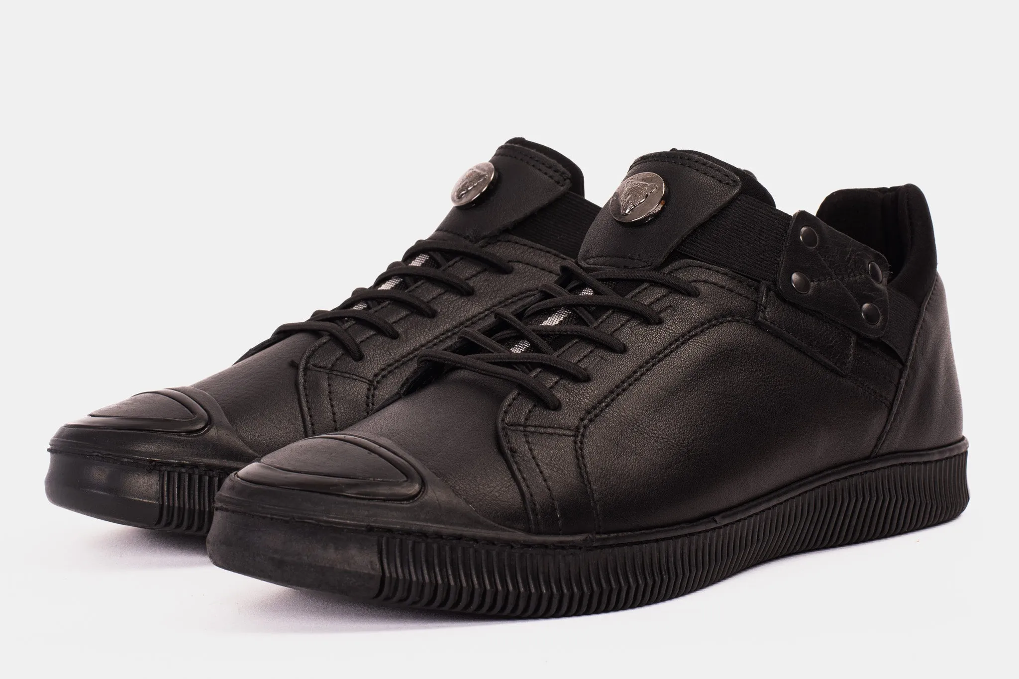 The Mumbai Black Leather Men Sneaker Final Sale!