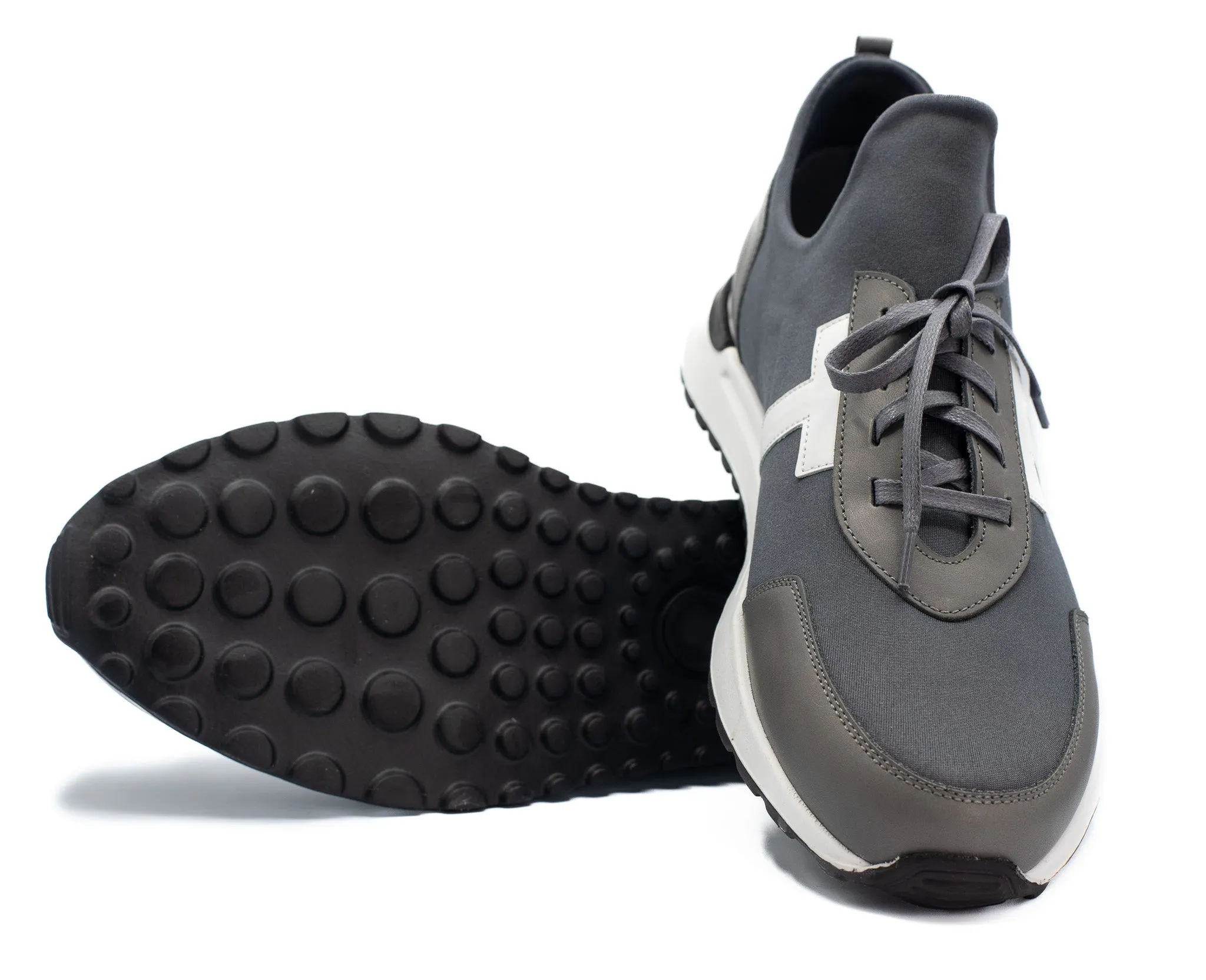 The Nebreska Grey Leather Men Sneaker Final Sale!