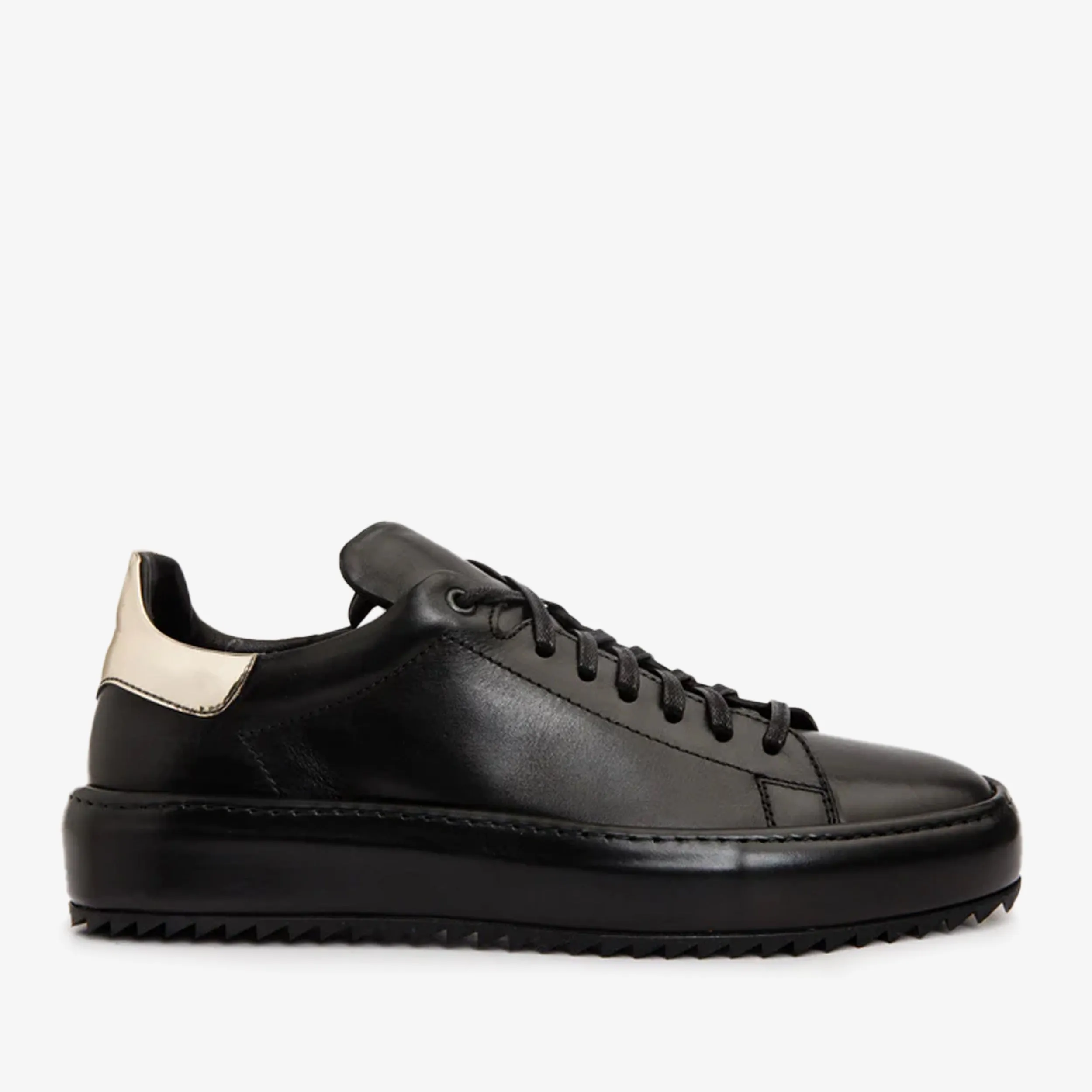 The Noble Black Leather Men Sneaker