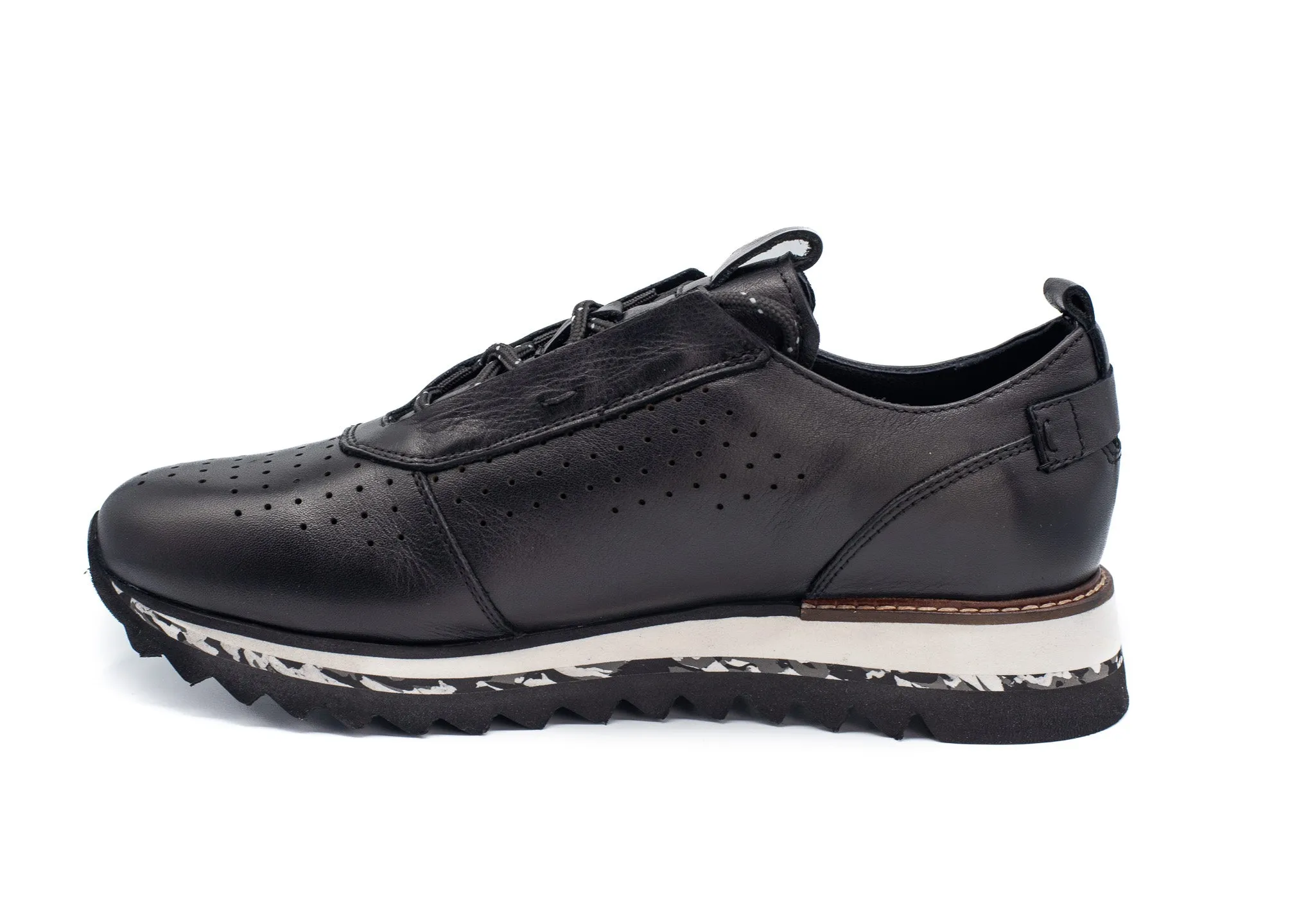 The Pennsylvania Black Leather Men Sneaker Final Sale!