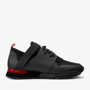 The Reno Black & Red Leather Men  Sneaker Final Sale!