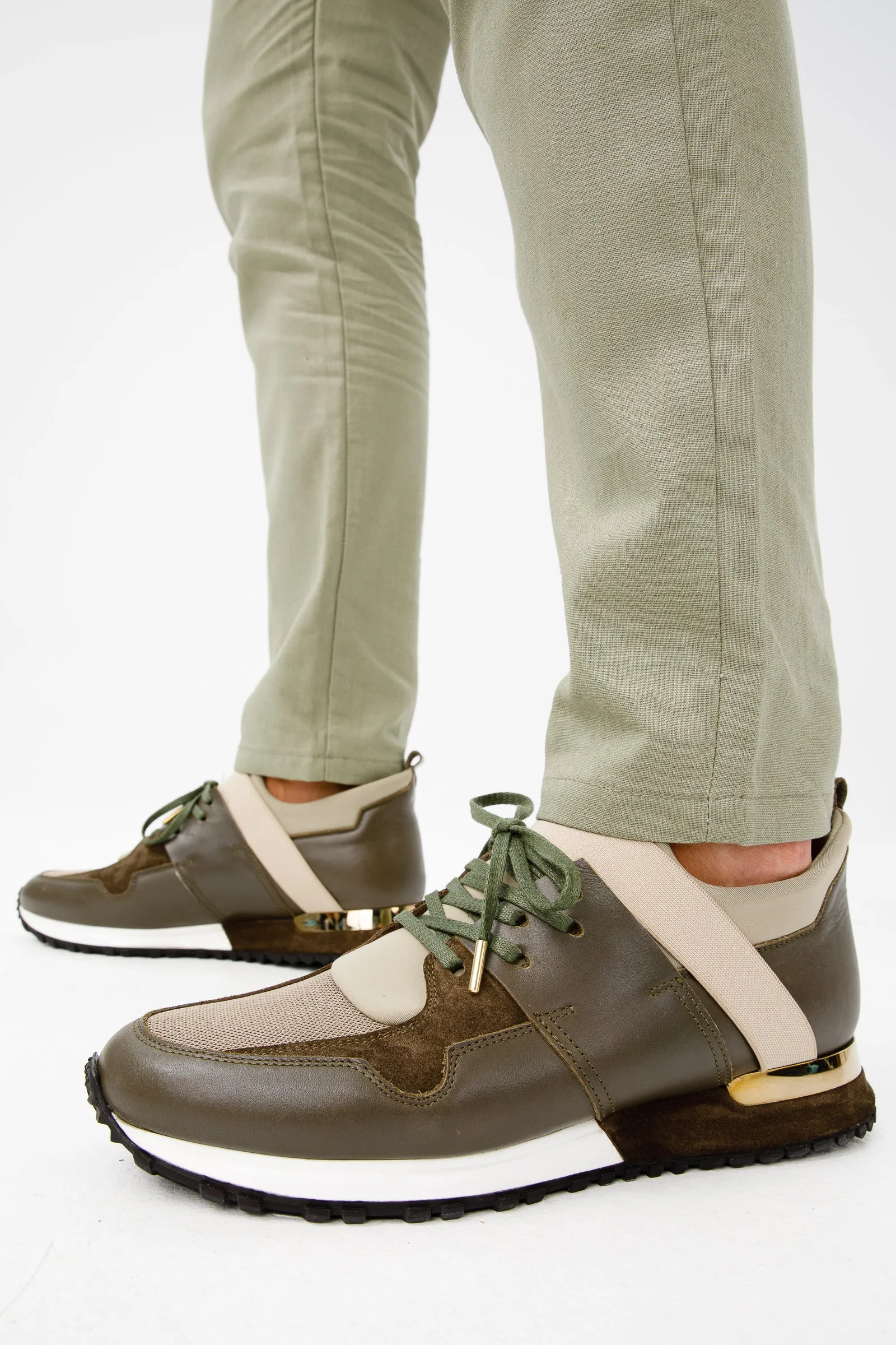 The Reno Green Leather Men Sneaker Final Sale!