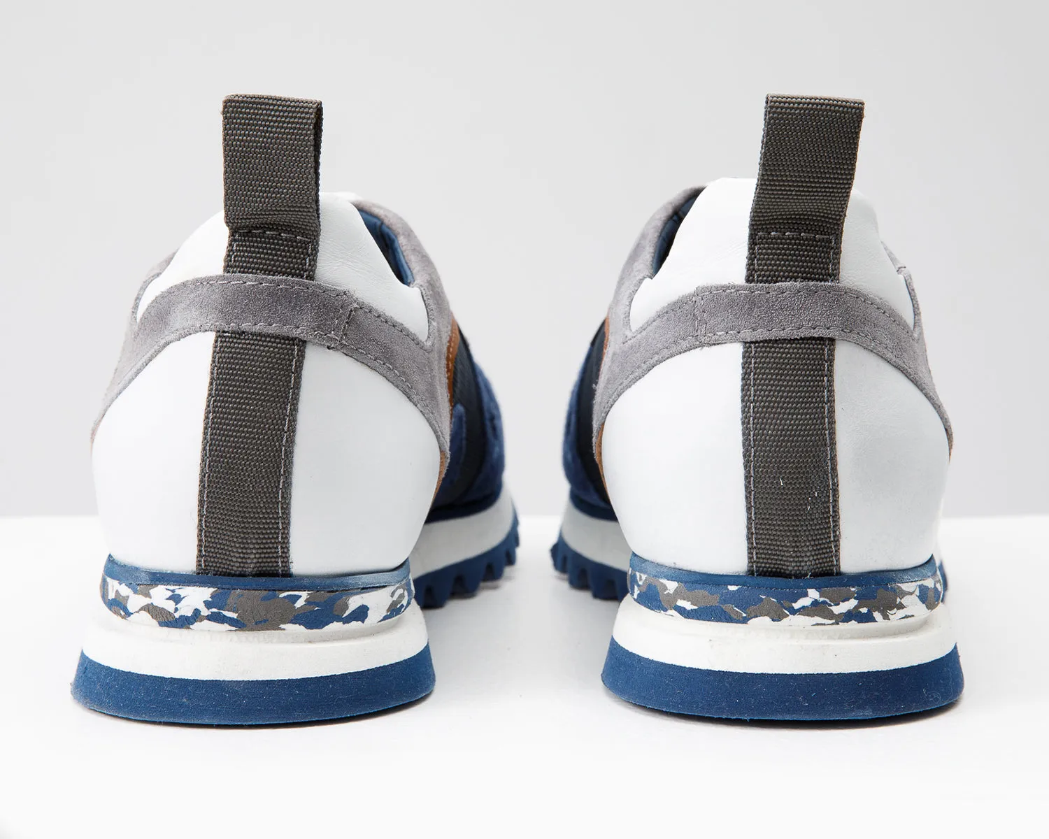 The Tyler Blue Leather Men Sneaker