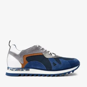 The Tyler Blue Leather Men Sneaker