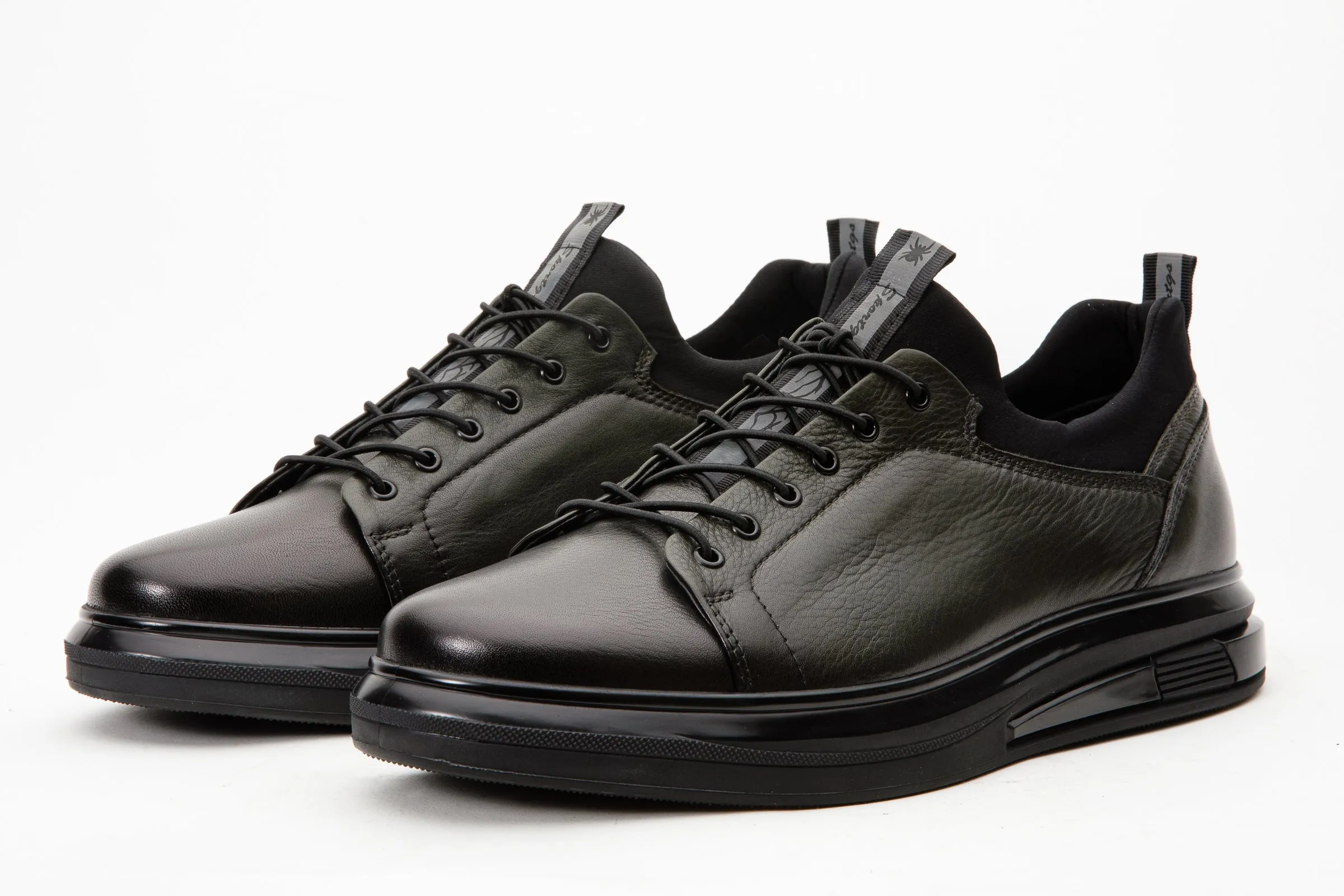 The Vilnius Green LeatherMen Sneaker Final Sale!