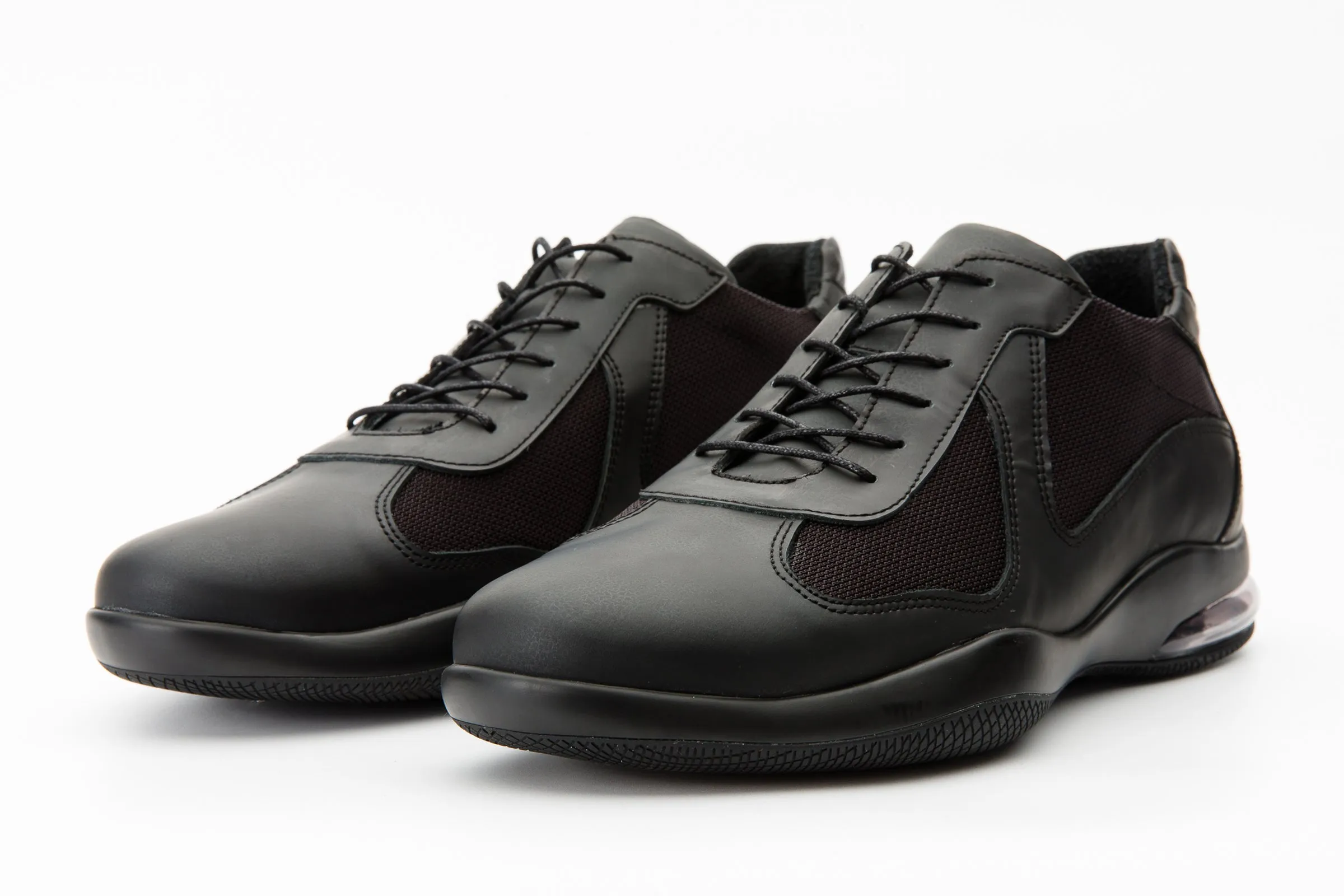 The Zona Black Leather Men Sneaker Final Sale!