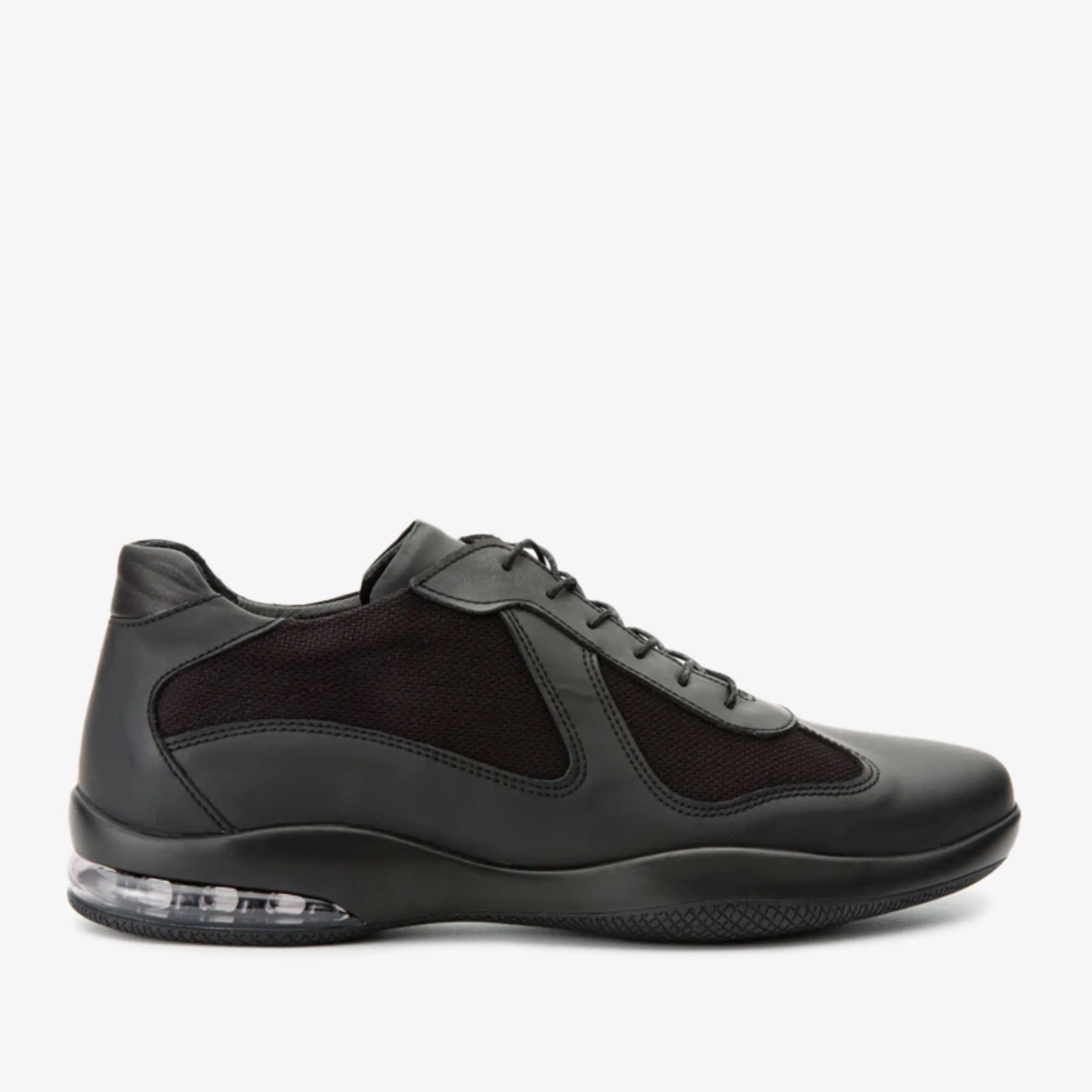 The Zona Black Leather Men Sneaker Final Sale!