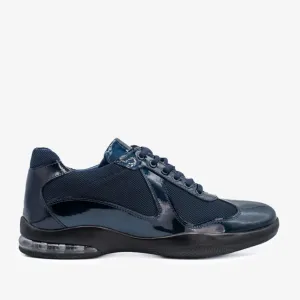 The Zona Navy Leather Men Sneaker Final Sale!