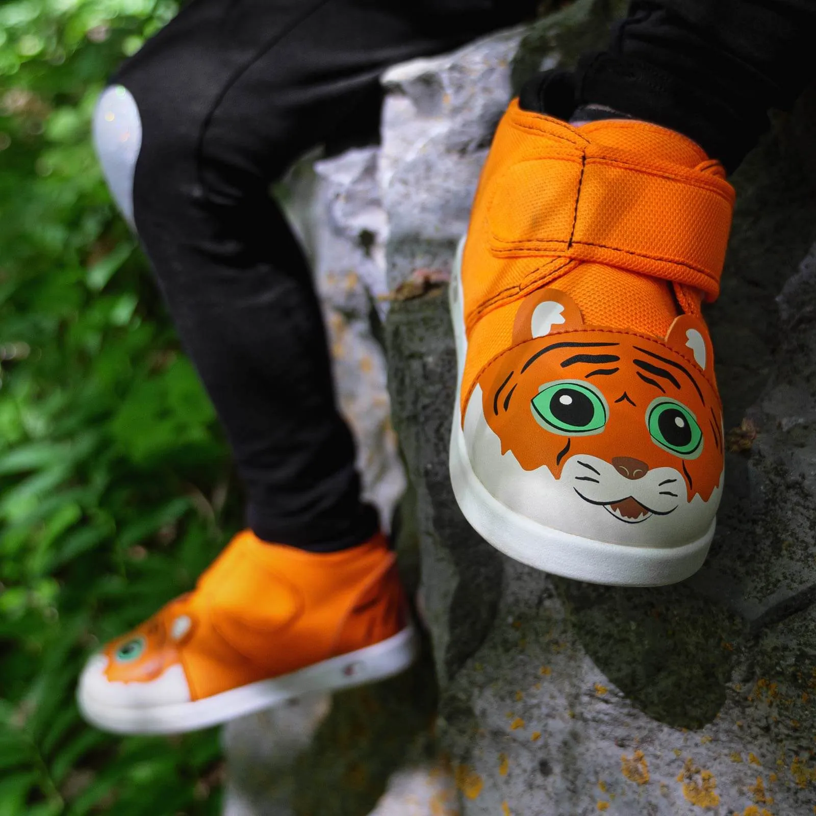 Tiger Squeaky Toddler Shoes | Orange